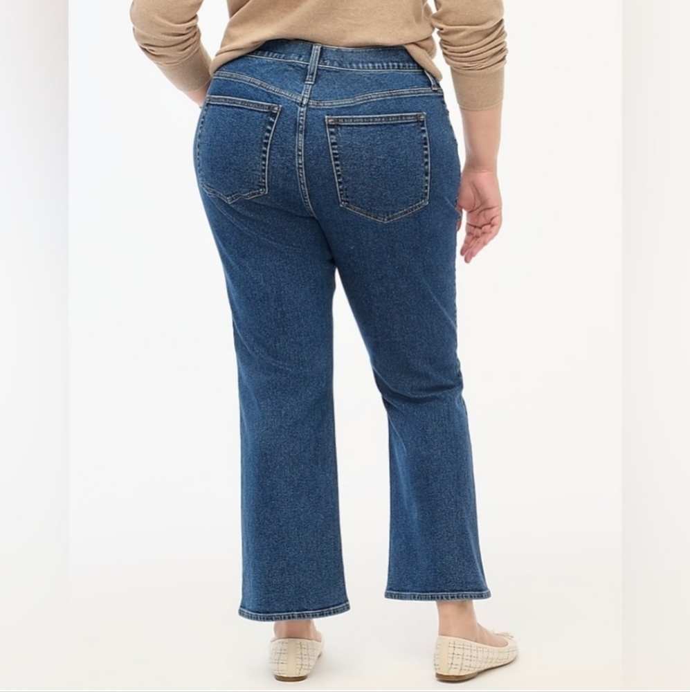 J. Crew Mid-Rise Flare Cropped Jeans Button Front - Picture 12 of 12